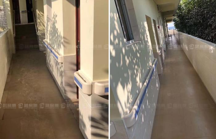 四川德陽西高敬老院里防撞扶手的現場安裝圖來啦